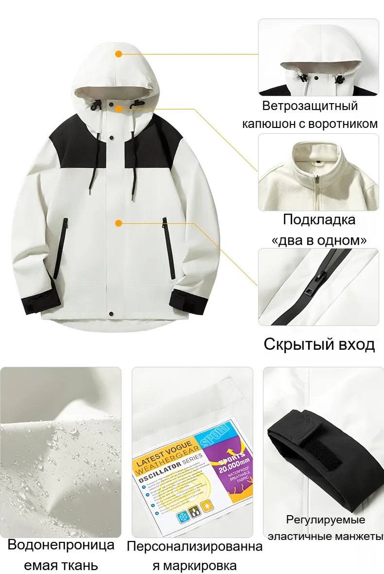 Модель осень-зима представляет собой съемную флисовую классическую ветровку1111