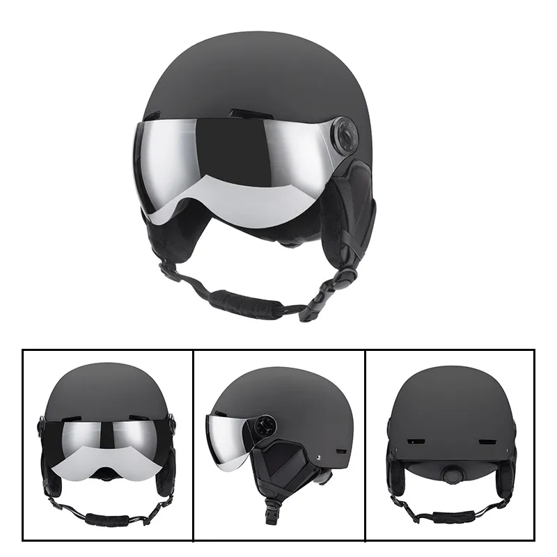 лыжный шлем с визором